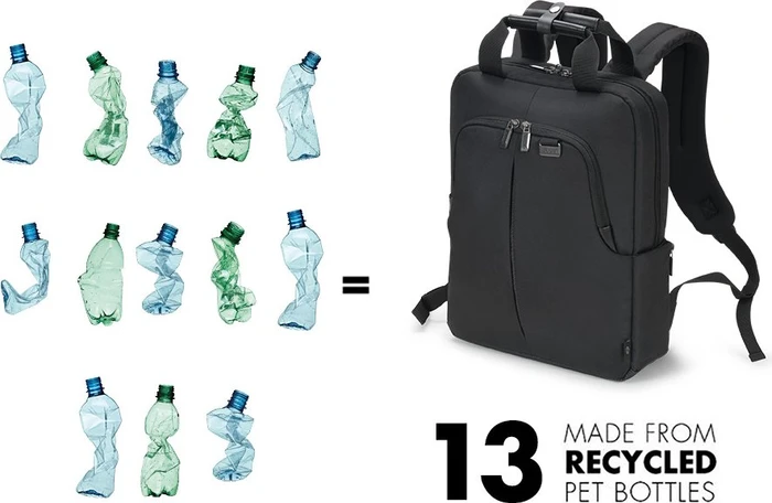 Dicota Eco Slim Eco Pro 12-14.1", Notebook Rucksack, schwarz