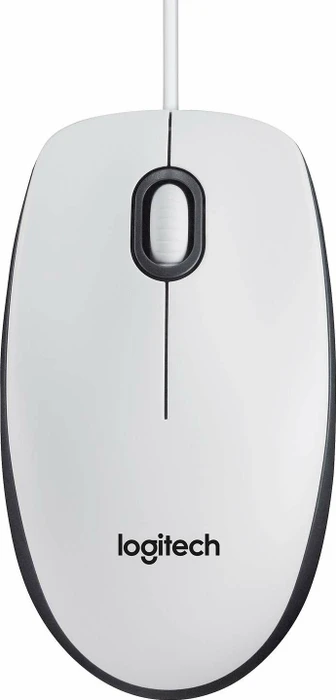 Logitech M100 V2 Refresh Optical Mouse weiß, USB
