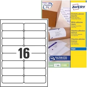 Avery-Zweckform Adressetiketten, 99.1x33.9mm, weiß, 25 Blatt (400 Etiketten)