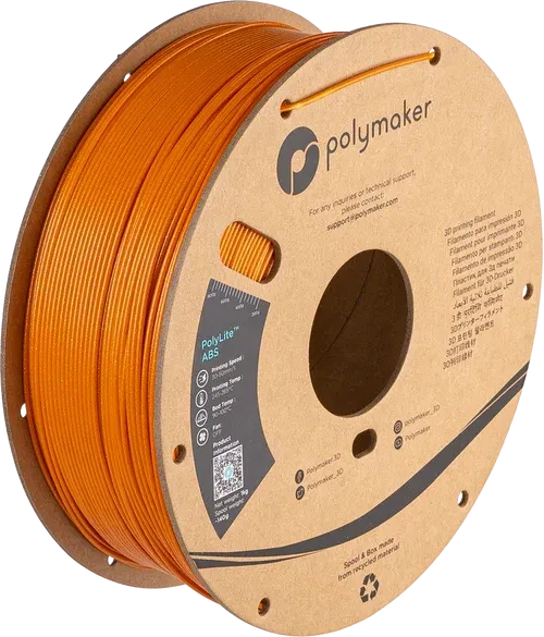 Polymaker PolyLite ABS, Galaxy Orange, Spule, 1.75mm, 1.00kg
