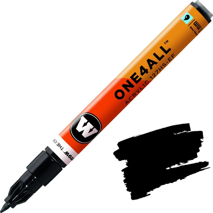 Molotow ONE4ALL 127HS-EF 1mm Acrylmarker signalschwarz
