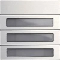 Gira System 106 Ruftastenmodul 3 Teilnehmer, aluminium