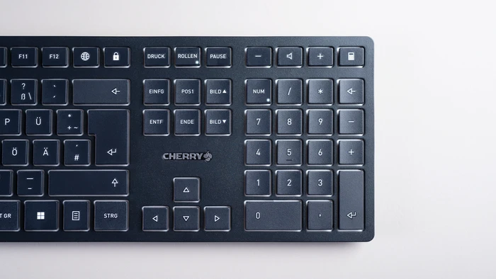 Cherry KW 9100 Slim, schwarz, USB/Bluetooth, DE