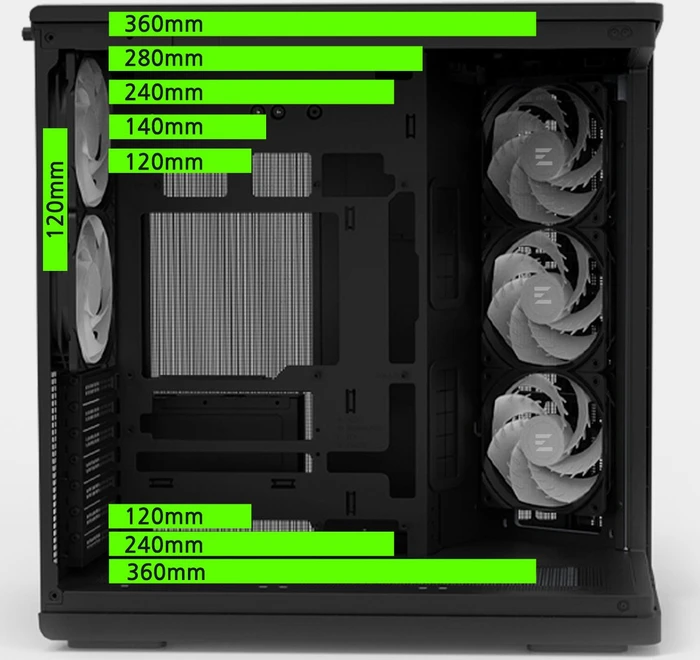 Zalman P60 Black, Glasfenster