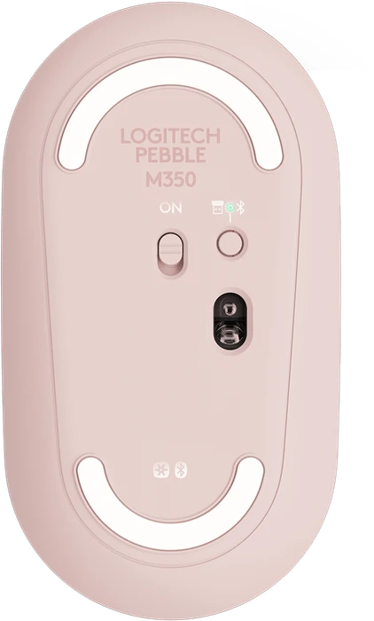 Logitech M350 Pebble Wireless Mouse Rose, USB/Bluetooth