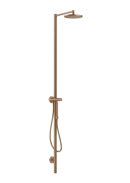 Hansgrohe Axor Starck Nature Duschsäule mit Kopfbrause 240 1jet brushed red gold