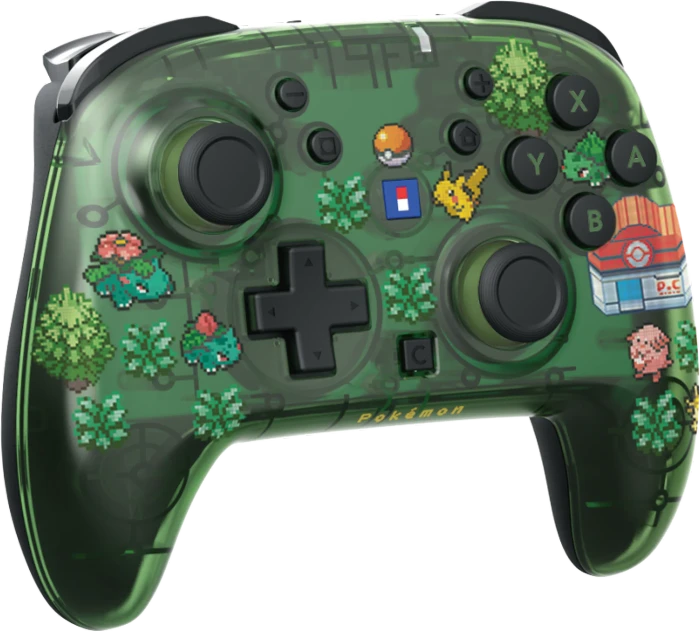 Hori Horipad Turbo Wireless Controller pokèmon pixel green (Switch 2/Switch)