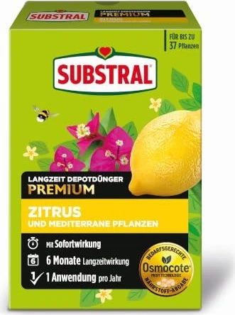 Evergreen Garden Care Substral Langzeit Depotdünger für Zitrus und mediterrane Pflanzen, 750g