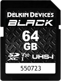 Delkin Black R90/W90 64GB, UHS-I U3, Class 10