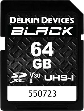 Delkin Black R90/W90 64GB, UHS-I U3, Class 10