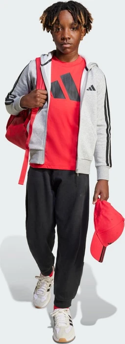 adidas Essentials T-Shirt kurzarm pure ruby/black (Junior)