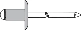 Gesipa Alu/Stahl Großkopf Blindniete 5x30mm, 100 Stück