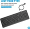 HP 150 kabelgebundene Tastatur, schwarz, USB, DE Vorschaubild