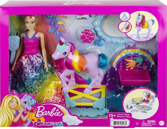 Mattel Barbie - Dreamtopia Dreamtopia Playset with Barbie, Pet Unicorn & Color Change Potty