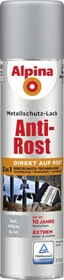 Alpina Farben Sprühmetallschutz-Lack Anti-Rost außen hellgrau matt, 400ml