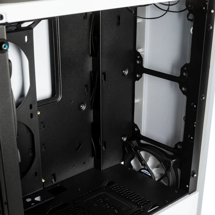 Zalman S5, weiß, Glasfenster