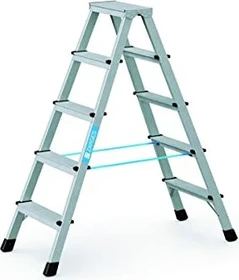 Zarges Z600 Alu genietet 2-tlg. Stehleiter, 2x 5 Stufen