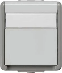 Siemens DELTA fläche IP44 Schuko-Steckdose, dunkelgrau/hellgrau