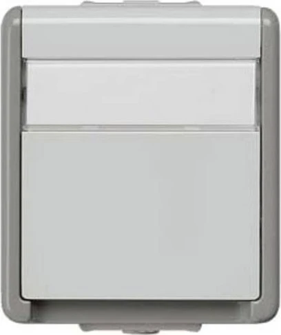 Siemens DELTA fläche IP44 Schuko-Steckdose, dunkelgrau/hellgrau
