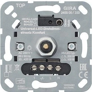 Gira System 3000 Universal-LED-Drehdimmeinsatz