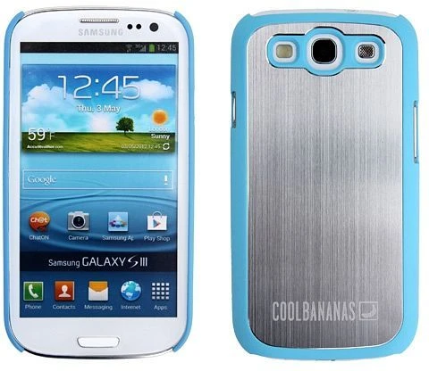 Cool Bananas Hoodie für Samsung Galaxy S3 blau/silber
