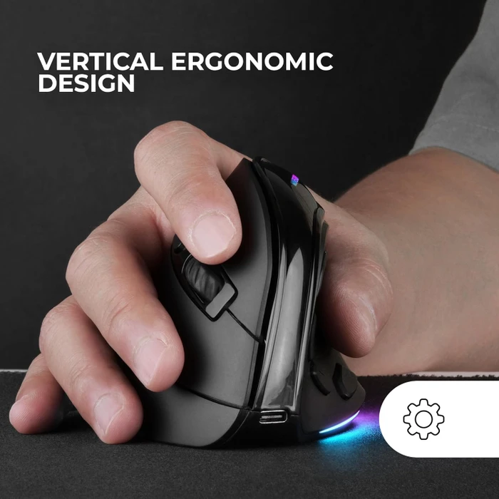 Mars Gaming MM-SK Ergonomic Wireless schwarz, USB/Bluetooth