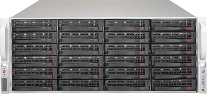 Supermicro SuperChassis 846BE1C-R1K23B, grau/schwarz, 4HE, 1x 1200W redundant