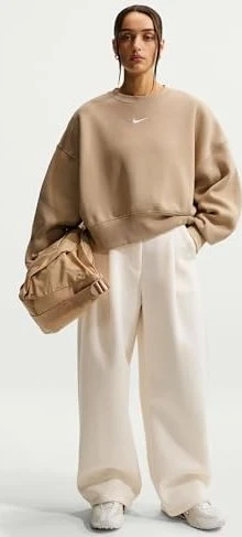Nike Sportswear Phoenix Fleece Over-Oversized Sweatshirt linen/sail