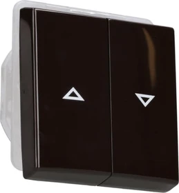 Busch-Jaeger Allwetter 44 Wippe mit Aufdruck, braun