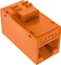 InLine Keystone Modul RJ-45, Cat6a, ungeschirmt, orange, 8er-Pack Vorschaubild