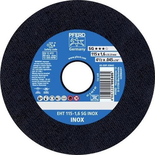 Pferd EHT 115-1.6 SG INOX Trennscheibe, 115x1.6x22.23mm, 25 Stück