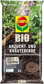 Compo Bio Anzucht- und Kräutererde, 5l
