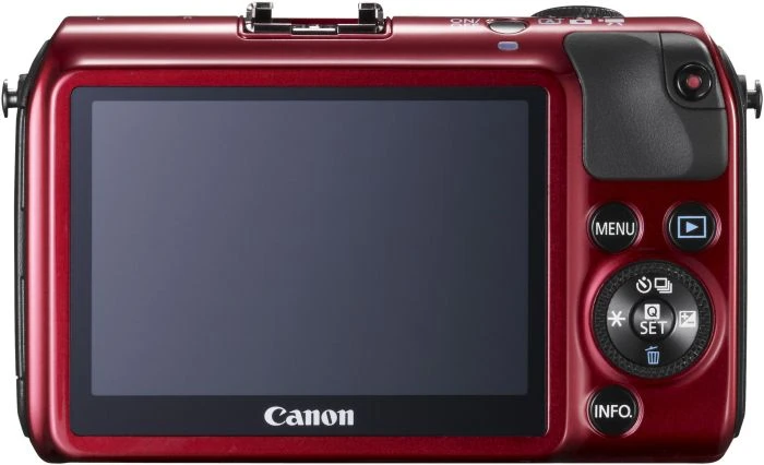 Canon EOS M rot mit Objektiv EF-M 18-55mm 3.5-5.6 IS STM