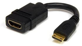 StarTech HDMI Typ A [Buchse] auf Mini HDMI [Stecker] Adapterkabel 13cm (HDACFM5IN)