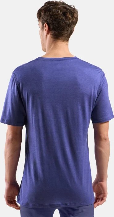 Odlo Natural Merino 160 Baselayer Funktionsshirt kurzarm skipper blue (Herren)
