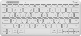 Trust Lyra Compact Wireless Keyboard, weiß, USB/Bluetooth, IT (25143)
