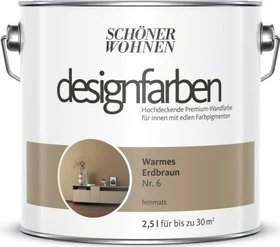 Schöner Wohnen Designfarben innen warmes erdbraunmatt, 2.5l