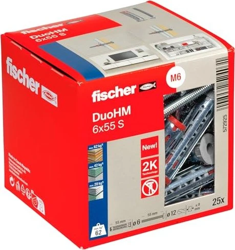 fischer Hohlraumdübel DuoHM Schrauben/Dübel-Sortiment