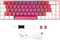 Gamiac TKL69G Gaming Keyboard, weiß/rot, LEDs RGB, Kailh BLUE, USB, DE Vorschaubild