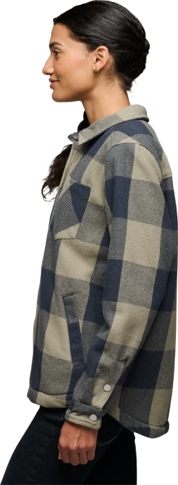 Black Diamond Project Lined Flannel Hemd langarm charcoal/pine smoke (Damen)