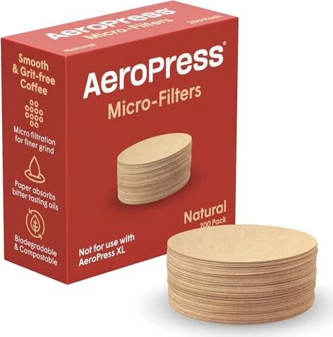 Aeropress AeroPress 200 Stück Natural Paper Ersatz Filter