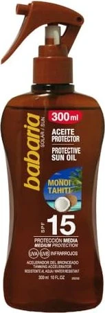 Babaria Cocos Monoi Tahiti Bräunungsöl Spray LSF15, 300ml