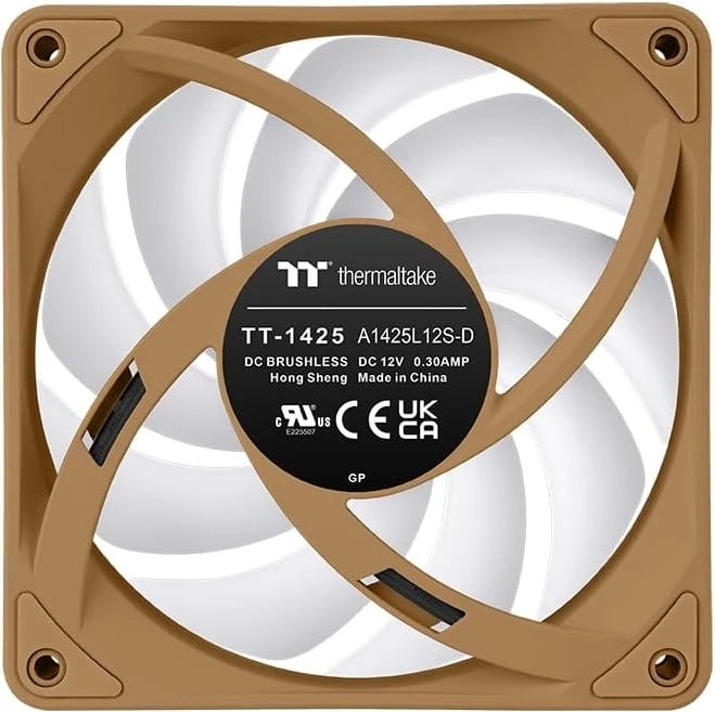 Thermaltake CT140 EX ARGB Sync Reverse Gravel Sand, braun/weiß, 140mm, 3er-Pack