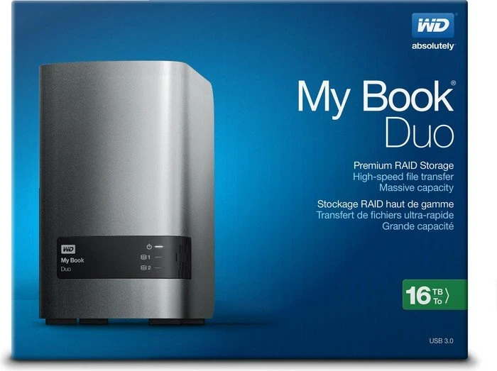 Western Digital WD My Book Duo, 16TB, USB 3.0 Micro-B