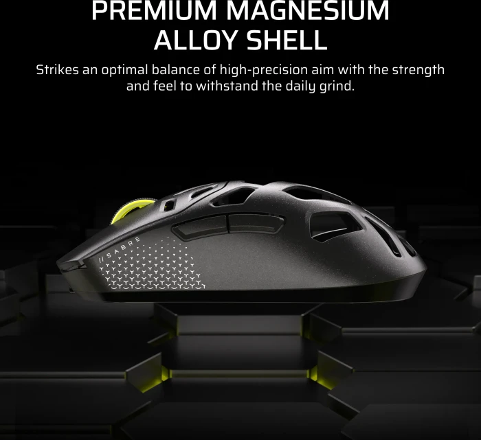 Corsair Sabre v2 Pro Wireless Magnesium, MG, weiß, USB