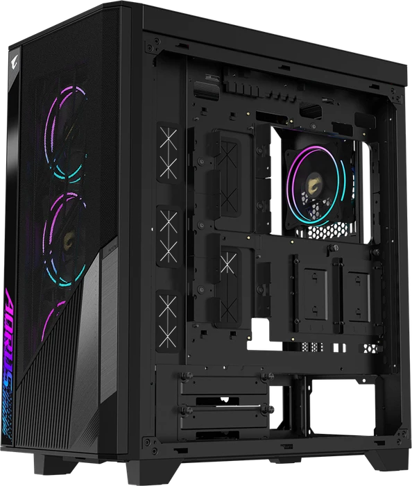 GIGABYTE AORUS C500 Glass, Glasfenster