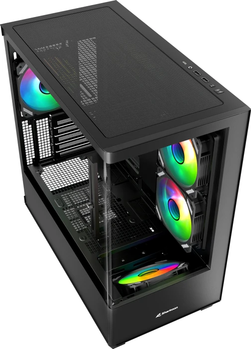 Sharkoon Elite Shark CM100, schwarz, Glasfenster
