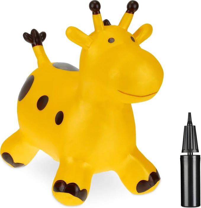Relaxdays Hüpftier Giraffe mit Pumpe (10042355)