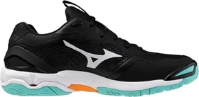 Mizuno Wave Stealth 6 Handballschuhe black/tangelo/ice green