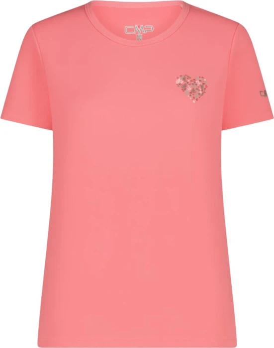 CMP Piqué Print Funktionsshirt kurzarm coral (Damen)